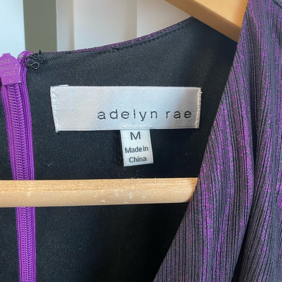 Adelyn Rae Ruiza Metallic Puff Sleeve Mini Dress - Picture 14 of 15